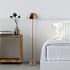 Elegant Gold Floor Lamp, Metal Body, 115 cm Height, 20 cm Diameter, 80 CRI, 5W LED, 8-Hour Battery Life | Perfect for Modern Living Spaces