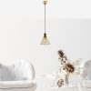 Glamorous Shiny Gold Chandelier, Metal Body, Adjustable Height, 20 x 20 x 124 cm | E27 Socket, Max 40W | Elegant Lighting for Modern Spaces, IP20