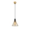 Glamorous Shiny Gold Chandelier, Metal Body, Adjustable Height, 20 x 20 x 124 cm | E27 Socket, Max 40W | Elegant Lighting for Modern Spaces, IP20