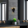 Modern Black Wall Lamp, Metal Body, 13 x 6 x 24 cm | IP20, G9 Socket (Max 10W) | Stylish Industrial & Scandinavian Design for Home Decor