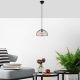 Industrial Chandelier, Black & Antique Finish, 31 x 31 x 105 cm | Metal Body, Adjustable Height, E27 Socket, Perfect for Modern Spaces