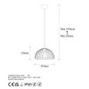 Industrial Chandelier, Black & Antique Finish, 31 x 31 x 105 cm | Metal Body, Adjustable Height, E27 Socket, Perfect for Modern Spaces