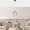 Industrial Chandelier, Black & Antique, 26 x 26 x 121 cm | Metal Body, Adjustable Height, E27 Socket, Perfect for Modern Home Decor & Dining Spaces