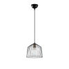 Industrial Chandelier, Black & Antique, 26 x 26 x 121 cm | Metal Body, Adjustable Height, E27 Socket, Perfect for Modern Home Decor & Dining Spaces