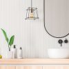 Industrial Chandelier with Metal Body, Adjustable Height 32-122 cm, Black & Antique Finish, E27 Socket, 90 cm Cable, Perfect for Modern Spaces