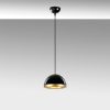 Elegant Black & Gold Chandelier, Metal Body, 20x20x21 cm, Adjustable Height up to 111 cm, E27 Socket, Modern Glam Design for Home & Office