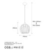 Modern Industrial Chandelier, Black & Gold, Adjustable Height 36-116 cm, Metal Body, E27 Socket, 25 cm Diameter, Stylish Lighting for Home & Office