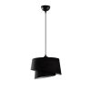 Elegant Black Chandelier, Adjustable Height 30-120 cm, Metal Body, Fabric Cap, Ø32 & Ø22, E27 Socket, Perfect for Modern Living Spaces, IP20
