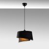 Elegant Black Chandelier, Adjustable Height 30-120 cm, Metal Body, Fabric Cap, Ø32 & Ø22, E27 Socket, Perfect for Modern Living Spaces, IP20