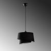 Elegant Black Chandelier, Adjustable Height 30-120 cm, Metal Body, Fabric Cap, Ø32 & Ø22, E27 Socket, Perfect for Modern Living Spaces, IP20