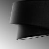 Elegant Black Chandelier, Adjustable Height 30-120 cm, Metal Body, Fabric Cap, Ø32 & Ø22, E27 Socket, Perfect for Modern Living Spaces, IP20