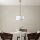 Opviq, 942FLG1671, Elegant White Chandelier, Adjustable Height 30-120 cm, Metal Body, Fabric Cap, Ø32 & Ø22, E27 Socket, Perfect for Modern Home Décor, IP20 Rated