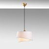 Elegant White Chandelier, Adjustable Height 30-120 cm, Metal Body, Fabric Cap, Ø32 & Ø22, E27 Socket, Perfect for Modern Home Décor, IP20 Rated