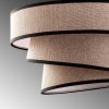 Opviq, 942FLG1674, Elegant Light Brown Chandelier, Adjustable Height 30-120 cm, Metal Body, Fabric Cap, Ø40/32/22 | Perfect for Modern Living Spaces, Stylish & Functional Design