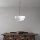 Opviq, 942FLG1675, Elegant Adjustable Chandelier, Metal Body with Fabric Cap, White Finish, 30-120 cm Height, Ø40/32/22 Caps, Perfect for Modern Living Spaces, IP20
