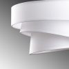 Opviq, 942FLG1675, Elegant Adjustable Chandelier, Metal Body with Fabric Cap, White Finish, 30-120 cm Height, Ø40/32/22 Caps, Perfect for Modern Living Spaces, IP20