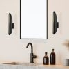 Modern Wall Lamp, Black & Yellow, 8 x 12 x 42 cm | Metal Body, E14 Socket, IP20 | Stylish Industrial & Scandinavian Design for Home Decor