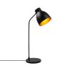 Stylish Black & Gold Table Lamp, Metal Body, 60 cm Height | E14 Socket, 40W Max, IP20 | Modern Industrial Design for Home & Office Decor