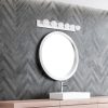 Elegant White Wall Lamp, Metal Body, 10 x 10 x 91 cm | Base Plate 91 x 10 cm, IP20, 6 x E27 Max 40W | Perfect for Modern Home Decor & Ambiance