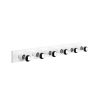 Elegant White Wall Lamp, Metal Body, 10 x 10 x 91 cm | Base Plate 91 x 10 cm, IP20, 6 x E27 Max 40W | Perfect for Modern Home Decor & Ambiance