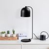 Modern Black Table Lamp, Metal Body, 17 x 22 x 60 cm | E14 Socket, 40W Max, IP20 | Stylish Industrial & Scandinavian Design for Home & Office