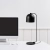 Modern Black Table Lamp, Metal Body, 17 x 22 x 60 cm | E14 Socket, 40W Max, IP20 | Stylish Industrial & Scandinavian Design for Home & Office