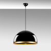 Elegant Black & Gold Chandelier, 40 x 40 x 30 cm, Adjustable Height up to 120 cm | Metal Body, IP20, E27 Socket | Perfect for Glam & Scandinavian Decor