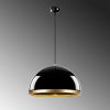 Elegant Black & Gold Chandelier, 40 x 40 x 30 cm, Adjustable Height up to 120 cm | Metal Body, IP20, E27 Socket | Perfect for Glam & Scandinavian Decor