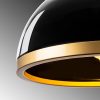 Elegant Black & Gold Chandelier, 40 x 40 x 30 cm, Adjustable Height up to 120 cm | Metal Body, IP20, E27 Socket | Perfect for Glam & Scandinavian Decor