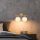 Modern Shiny Gold Wall Lamp, Metal Body & Glass Cap, 36 x 24 x 16 cm | IP20, E14 Socket (Max 40W) | Elegant Scandinavian Design for Home Décor