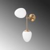 Vintage Wall Lamp, Metal Body with Glass Cap, 46 cm Height | IP20, E14 Socket, Bohemian & Scandinavian Design | Perfect for Home & Hotel Decor
