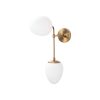Vintage Wall Lamp, Metal Body with Glass Cap, 46 cm Height | IP20, E14 Socket, Bohemian & Scandinavian Design | Perfect for Home & Hotel Decor