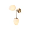 Vintage Wall Lamp, Metal Body with Glass Cap, 46 cm Height | IP20, E14 Socket, Bohemian & Scandinavian Design | Perfect for Home & Hotel Decor
