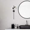 Opviq, 942FLG2148, Modern Black Wall Lamp, Metal Body & Glass Cap, 32 x 27 x 72 cm | IP20, Max 40W | Stylish Industrial & Scandinavian Design