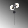 Opviq, 942FLG2148, Modern Black Wall Lamp, Metal Body & Glass Cap, 32 x 27 x 72 cm | IP20, Max 40W | Stylish Industrial & Scandinavian Design