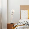 Modern Gold Table Lamp, Metal Body, 18 x 24 x 66 cm, E14 Socket, 40W Max, 200 cm Cable, Stylish Scandinavian Design for Home & Office Décor