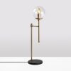 Modern Gold Table Lamp, Metal Body, 18 x 24 x 66 cm, E14 Socket, 40W Max, 200 cm Cable, Stylish Scandinavian Design for Home & Office Décor