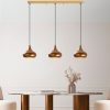 Vintage Metal Chandelier, Adjustable Height 38-126 cm, Ø30 cm Cap, 3 x E27 Max 40W, 220-240V, IP20 | Elegant Lighting for Home & Dining Spaces