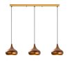 Vintage Metal Chandelier, Adjustable Height 38-126 cm, Ø30 cm Cap, 3 x E27 Max 40W, 220-240V, IP20 | Elegant Lighting for Home & Dining Spaces