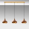 Vintage Metal Chandelier, Adjustable Height 38-126 cm, Ø30 cm Cap, 3 x E27 Max 40W, 220-240V, IP20 | Elegant Lighting for Home & Dining Spaces