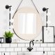 Stylish Wall Lamp, Black & White, 59 cm Height | Metal Body, Glass Cap, IP20 | Perfect for Bohemian, Industrial & Scandinavian Decor | Socket: 3 x G9