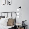 Stylish Wall Lamp, Black & White, 59 cm Height | Metal Body, Glass Cap, IP20 | Perfect for Bohemian, Industrial & Scandinavian Decor | Socket: 3 x G9