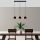 Elegant Black & Gold Chandelier, Metal Body, Adjustable Height, 62 x 17 x 110 cm | 3 x E27 Socket, Modern Industrial Design for Home & Office