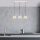 Opviq, 942FLG1482, Elegant Scandinavian Chandelier, White & Gold, 62 x 17 x 110 cm | Metal Body, Adjustable Height, 3 x E27 Socket | Modern Lighting for Home Decor
