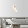 Elegant Gold Chandelier, Metal Body, 36 x 36 x 46 cm, Adjustable Height up to 131 cm, Scandinavian Design, IP20, Socket Type: 3 x G9, Bulb Not Included