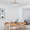 Elegant Vintage Chandelier, Metal Body & Glass Cap, 60 x 15 cm, 40 cm Height | 3 x E14 Socket, Copper Finish | Perfect for Modern Glam & Scandinavian Decor