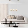 Elegant Gold Chandelier, Adjustable Height 20-110 cm, Metal Body, 3 x E14 Sockets, 15 cm Cap Diameter, Perfect for Modern Spaces, IP24 Rated.