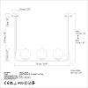 Elegant Gold Chandelier, Adjustable Height 20-110 cm, Metal Body, 3 x E14 Sockets, 15 cm Cap Diameter, Perfect for Modern Spaces, IP24 Rated.