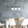 Modern Industrial Chandelier, Black & Antique White, 60 x 15 cm | Adjustable Height 43-87 cm | Metal Body, Glass Cap, 3 x E14 Socket | Stylish Lighting for Home