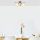 Opviq, 942FLG1324, Elegant Copper Chandelier, 40 x 40 x 23 cm, Metal Body with Glass Cap, Vintage Design, 3 x G9 Socket (Bulb Not Included), Perfect for Modern & Scandinavian Decor